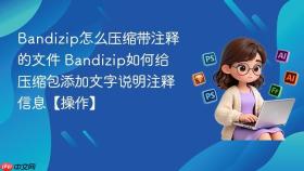 bandizip怎么压缩带注释的文件 bandizip如何给压缩包添加文字说明注释信息【操作】