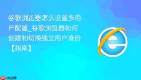 谷歌浏览器怎么设置多用户配置_谷歌浏览器如何创建和切换独立用户身份【指南】