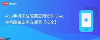 vivo手机怎么隐藏应用软件 vivo手机隐藏空间在哪里【安全】