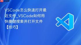 vscode怎么快速打开最近文件_vscode如何用快捷键搜索并打开文件【技巧】