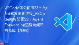 vscode怎么使用ssh agent转发密钥连接_vscode如何配置ssh agent forwarding远程访问私有仓库【攻略】