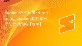 sublime怎么配置editorconfig_sublime如何统一团队代码风格【攻略】