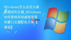 windows怎么自定义桌面壁纸和主题_windows如何更换系统桌面背景和窗口主题配色方案【基础】