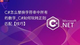 c#怎么替换字符串中所有的数字_c#如何玩转正则匹配【技巧】