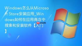 windows怎么从microsoft store安装应用_windows如何在应用商店中搜索和安装软件【入门】