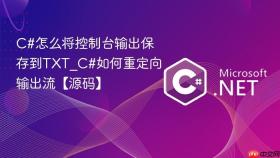 c#怎么将控制台输出保存到txt_c#如何重定向输出流【源码】