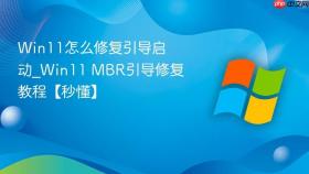 win11怎么修复引导启动_win11 mbr引导修复教程【秒懂】