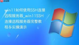 win11如何使用ssh连接远程服务器_win11ssh连接远程服务器完整教程与实操演示
