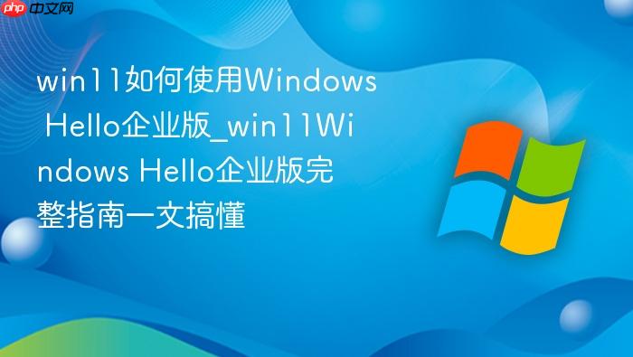win11如何使用windows hello企业版_win11windows hello企业版完整指南一文搞懂