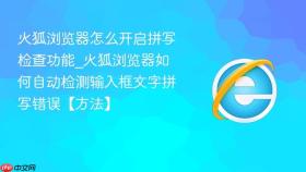 火狐浏览器怎么开启拼写检查功能_火狐浏览器如何自动检测输入框文字拼写错误【方法】