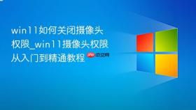 win11如何关闭摄像头权限_win11摄像头权限从入门到精通教程
