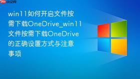 win11如何开启文件按需下载onedrive_win11文件按需下载onedrive的正确设置方式与注意事项