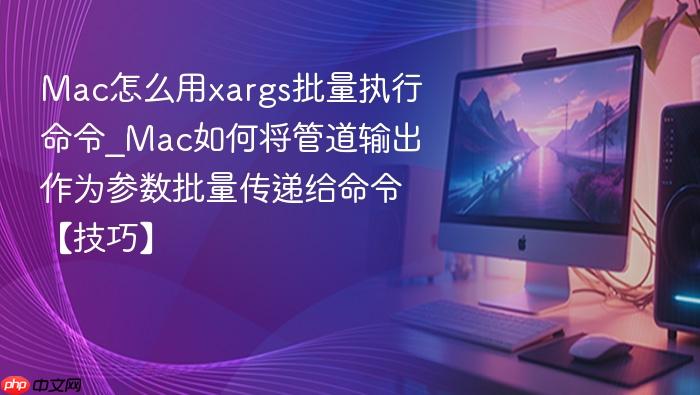 mac怎么用xargs批量执行命令_mac如何将管道输出作为参数批量传递给命令【技巧】