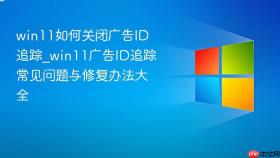 win11如何关闭广告id追踪_win11广告id追踪常见问题与修复办法大全
