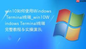 win10如何使用windows terminal终端_win10windows terminal终端完整教程与实操演示