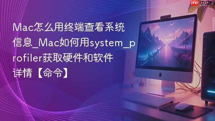 mac怎么用终端查看系统信息_mac如何用system_profiler获取硬件和软件详情【命令】