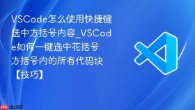 vscode怎么使用快捷键选中方括号内容_vscode如何一键选中花括号方括号内的所有代码块【技巧】