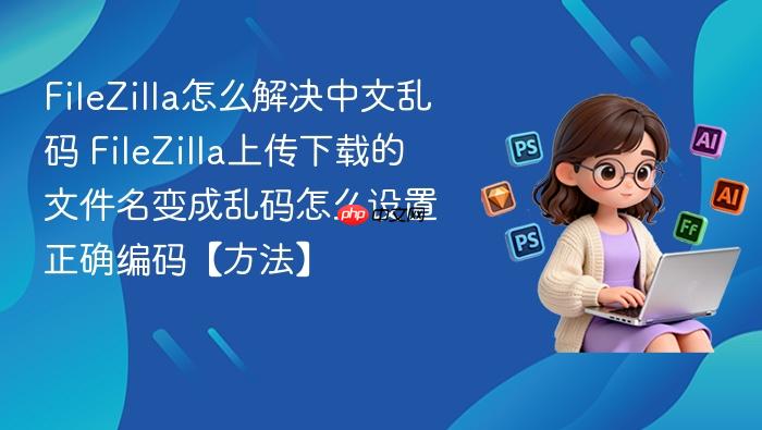 filezilla怎么解决中文乱码 filezilla上传下载的文件名变成乱码怎么设置正确编码【方法】