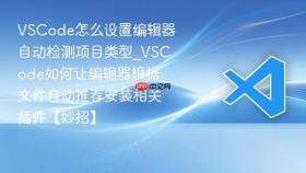 vscode怎么设置编辑器自动检测项目类型_vscode如何让编辑器根据文件自动推荐安装相关插件【妙招】