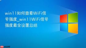 win11如何查看wifi信号强度_win11wifi信号强度最全设置总结