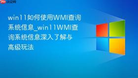 win11如何使用wmi查询系统信息_win11wmi查询系统信息深入了解与高级玩法