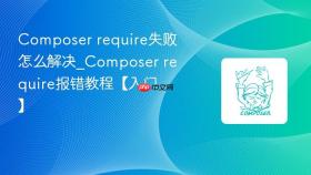 composer require失败怎么解决_composer require报错教程【入门】