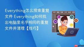 everything怎么搜索重复文件 everything如何找出电脑里名字相同的重复文件并清理【技巧】