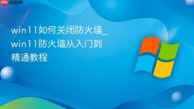 win11如何关闭防火墙_win11防火墙从入门到精通教程