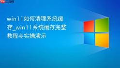 win11如何清理系统缓存_win11系统缓存完整教程与实操演示