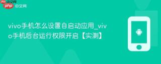 vivo手机怎么设置自启动应用_vivo手机后台运行权限开启【实测】