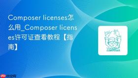 composer licenses怎么用_composer licenses许可证查看教程【指南】