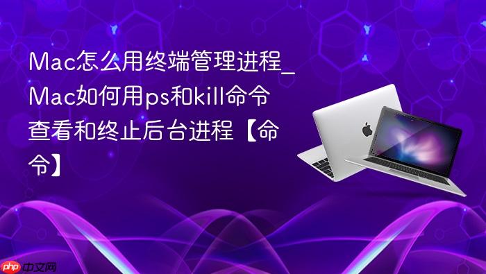 mac怎么用终端管理进程_mac如何用ps和kill命令查看和终止后台进程【命令】