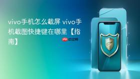 vivo手机怎么截屏 vivo手机截图快捷键在哪里【指南】