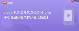 vivo手机怎么开启隐私空间_vivo手机隐藏私密文件步骤【指南】