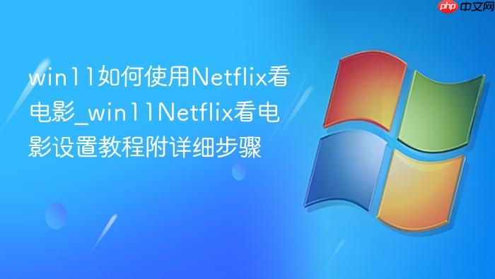 win11如何使用netflix看电影_win11netflix看电影设置教程附详细步骤