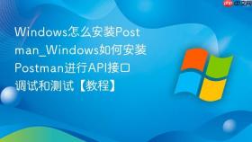 windows怎么安装postman_windows如何安装postman进行api接口调试和测试【教程】