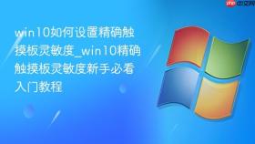 win10如何设置精确触摸板灵敏度_win10精确触摸板灵敏度新手必看入门教程