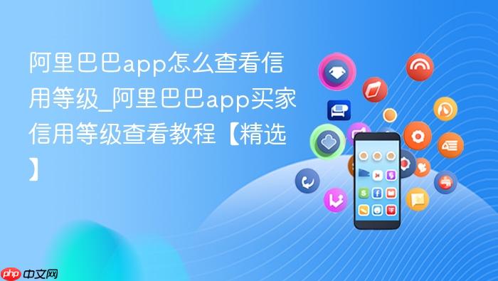 阿里巴巴app怎么查看信用等级_阿里巴巴app买家信用等级查看教程【精选】