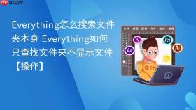 Everything怎么搜索文件夹本身 Everything如何只查找文件夹不显示文件【操作】