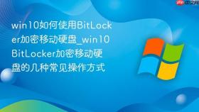 win10如何使用bitlocker加密移动硬盘_win10bitlocker加密移动硬盘的几种常见操作方式