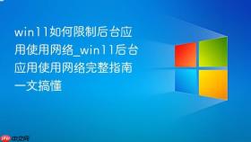 win11如何限制后台应用使用网络_win11后台应用使用网络完整指南一文搞懂