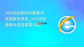 360浏览器如何查看浏览器版本信息_360浏览器版本信息查看实践