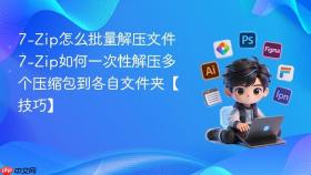 7-zip怎么批量解压文件 7-zip如何一次性解压多个压缩包到各自文件夹【技巧】