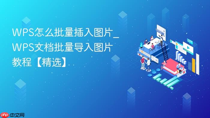 wps怎么批量插入图片_wps文档批量导入图片教程【精选】
