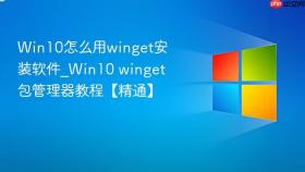 win10怎么用winget安装软件_win10 winget包管理器教程【精通】