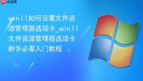 win11如何设置文件资源管理器选项卡_win11文件资源管理器选项卡新手必看入门教程