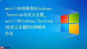 win11如何使用windows terminal自定义主题_win11windows terminal自定义主题的6种解决办法