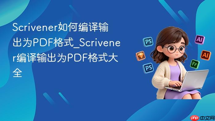 scrivener如何编译输出为pdf格式_scrivener编译输出为pdf格式大全