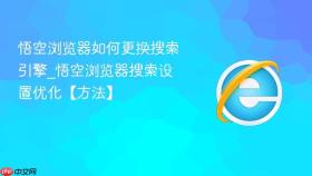 悟空浏览器如何更换搜索引擎_悟空浏览器搜索设置优化【方法】
