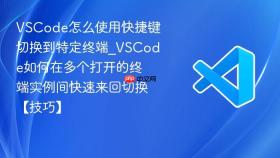 vscode怎么使用快捷键切换到特定终端_vscode如何在多个打开的终端实例间快速来回切换【技巧】